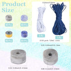 SUNNYCLUE 320Pcs Flat Gemstone Beads 4MM Disc Stone Beads Strands with 20M Jewelry Cord Flat Round Gemstone Healing Energy Heishi Stone Spacers for Jewelry Making Kits DIY Bracelets Necklaces Supplies