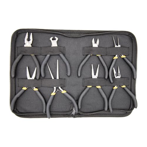 8pcs Jewelry Pliers Set, Round Nose Pliers, Bent Nose Pliers, Needle Nose Pliers, Diagonal Pliers, Long Nose Pliers, End Cutting Pliers, Combination Pliers, Flat Nose Pliers
