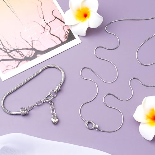 Pndeyo 925 Sterling Silver Jewelry Clasps, Hypoallergenic Round Necklace Enhancer Shortener, Spring Rings Clasp Connector Clips for Bracelet Anklet Jewelry Making- Black - color: Black-1pc-0.4"×0.32"