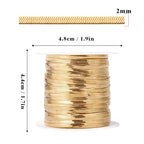 33 Feet Gold Snake Chains Roll, 2mm 18K Gold PVD Plated 304 Stainless Steel Flat Snake Chain Bulk Spool for Jewelry Making DIY Craft - color: 2.0mm Gold Flat Snake Chains