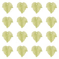 Crafans 100Pcs Frosted Acrylic Leaf Charms 24x22.5x3mm Transparent Plant Pendants Clear Autumn Maple Leaves Beads Charms for Jewelry Making (Lime Green) - color: Lime Green