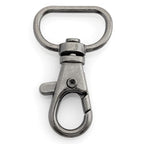 CRAFTMEMORE 3/4 Inch Trigger Snap Hooks Classic Swivel Lobster Claw Clasps Purse Lanyard Clip 20 Pack CSPS (Gunmetal) - color: Gunmetal