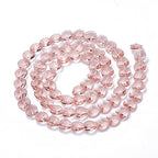 Cheriswelry 100pcs Faceted Heart Glass Beads Transparent Love Heart Shape Beads Crystal Loose Spacer Beads Heart Charms Dark Salmon Earring Bracelet Necklace Heart Beads for Jewelry Making - color: Dark Salmon