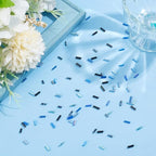3000 Pcs 10 Colors Glass Bugle Beads, Blue Series Screwy Bugle Beads Long Tube Seed Bead Loose Spacer Bead for DIY Crafting Jewelry Making - color: Blue Series