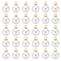 PATIKIL Pearl Charm, 100pcs Pearl Beads Faux Pearl Pendant Charm DIY for Jewelry Making Bracelets Earrings Necklace Crafts - color: Golden White, size: 8mm