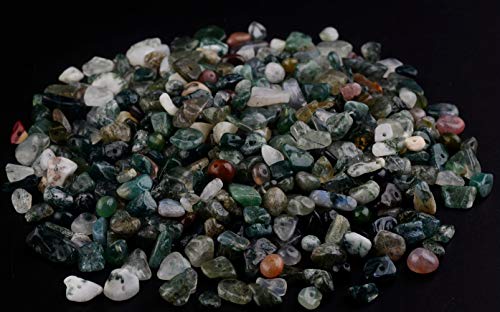 Natural Chip Stone Beads India Agate 5-8mm About 400 Pieces Irregular Gemstones Healing Crystal Loose Rocks Bead Hole Drilled DIY for Bracelet Jewelry Making Crafting (5-8mm, India Agate) - color: India Agate