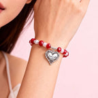 Charms for Jewelry Making Bulk Antique Silver Tibetan Alloy Pendants Love Word for Earring Bracelet Necklace - style: Heart