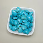 Turquoise Love Beads for Jewelry Making 160pcs 16mm Natural Semi-Precious Gemstone Loose Space Beads for Bracelets, Necklaces, Earring, DIY Crafts, Healing Stone Gifts, Garland Deco - color: Turquoise Heart 16mm