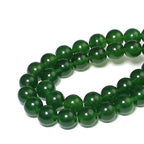 MJDCB Stone Beads 6mm 60pcs Round Blackish Green Jade Loose Gemstone Bead Charms for Jewelry Making Bracelet Necklace Earring Pendant - color: Blackish Green Jade, size: 6mm