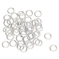 The Beadsmith Open Jump Rings – 8mm, Silver Plated, 19-Gauge (0.92mm) Wire Thickness, 144 Pieces – Findings for Making Keychains, Charms, Chain Mail and Body Jewelry - color: Silver, size: 8mm - 18 Gauge