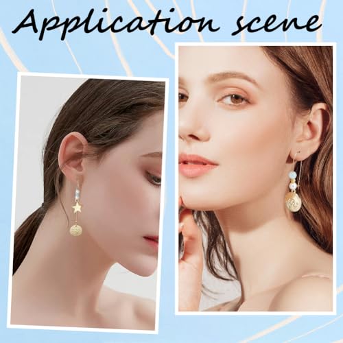 1 Box 120Pcs Kidney Wire Earring Hooks Kidney Teardrop Ear Wire Gold Dangle U Shaped Long Hoop Ear Wires with 33mm Stainless Steel Kidney Earring Hooks for Jewelry Making Supplies DIY Craft - color: Gold