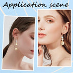 1 Box 120Pcs Kidney Wire Earring Hooks Kidney Teardrop Ear Wire Gold Dangle U Shaped Long Hoop Ear Wires with 33mm Stainless Steel Kidney Earring Hooks for Jewelry Making Supplies DIY Craft - color: Gold