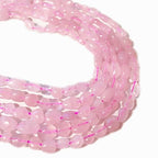 6-8mm Natural Rose Quartz Nuggets Oval Free Tumbled Pebble Semi Precious Gemstone Loose Stone Beads Approx 15.5 inch for DIY Jewelry Making - color: Rose Quartz