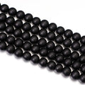 6mm Matte Black Onyx Stone Beads Natural Crystal Gemstone Round Loose Beads for DIY Jewelry Making 15"/Strand - color: Matte Black Onyx, size: 6mm