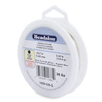 Beadalon German Style Wrapping Wire, Round, Silver Plated, 26 Gauge, 315 ft - color: Silver Plated, size: 26 gauge / 315 ft