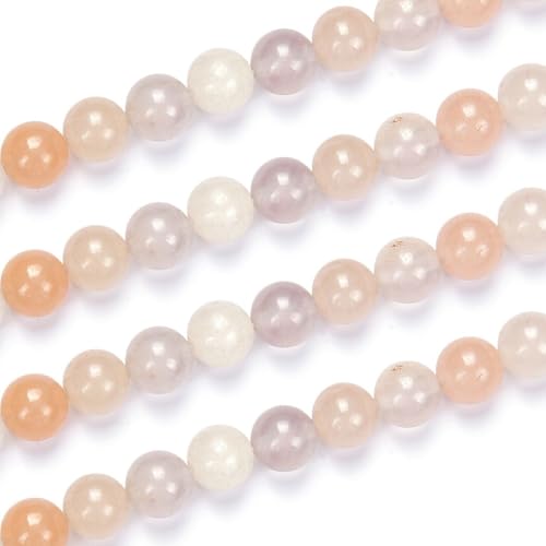 90pcs Adabele Natural Light Red Aventurine Healing Gemstone 4mm (0.16 inch) Small Round Beads Gem Stone Spacer for Craft Jewelry Making GF5-4 - color: Red Aventurine, size: 4mm (90pcs/1 Strand)
