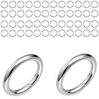 2000 Pieces Stainless Steel Jump Rings for Jewelry Making,10mm, 16 Gauge Thickness, Silver (10mm) - color: 10mm