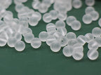 900PCS 6mm Matte White Frosted Round Glass Beads Bracelet Space Loose Smooth Beads for Jewelry Making, Earring, Necklaces, Keychains, Lanyards & Adult Crafting - size: 6mm White #360