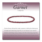 MASSIVE BEADS Natural Genuine Gemstone Beads Healing Crystal Chakra Reiki Jewelry Faceted Round Beads Bracelets 3mm - color: Garnet