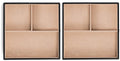 Glenor Co Jewelry Organizer Tray - Set of 2 - Stackable 6 Slots Jewelry Storage Trays - Display on Dresser or Drawer - Compatible with Other Trays - Black - size: Square - 3 Slot x 2