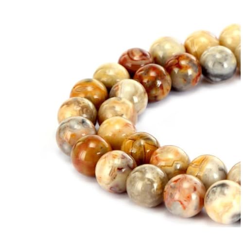 90pcs Adabele Natural Crazy Lace Agate Healing Gemstone 4mm (0.16 inch) Small Round Beads Gem Stone Spacer for Craft Jewelry Making GF23-4 - color: Crazy Lace Jasper, size: 4mm (90pcs/1 Strand)