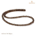 BEADNOVA 4mm Smoky Quartz Gemstone Round Loose Beads for Jewelry Making (90-92pcs) - color: 18) Smokey Quartz Beads, size: 4mm