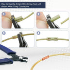 Artistic Wire Crimp Tool for Jewelry Making Supplies - Compress Large Wire Crimp Connectors, Sizes 12, 14, 16 Gauge, Cold Connection - Ideal for Jewelry Makers & Designers