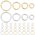 Beebeecraft 600Pcs 4/5/6/8mm Open Jump Rings 18K Gold & 925 Sterling Silver Plated 304 Stainless Steel Jump Ring Connector Links for Jewelry Making DIY Crafts Accessories - color: Gold and Silver