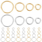 Beebeecraft 600Pcs 4/5/6/8mm Open Jump Rings 18K Gold & 925 Sterling Silver Plated 304 Stainless Steel Jump Ring Connector Links for Jewelry Making DIY Crafts Accessories - color: Gold and Silver