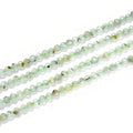 Adabele 15 Inch Natural Green Prehnite Healing Gemstone 3mm (0.12 Inch) Tiny Small Faceted Round Loose Beads Stone Spacer (105-115pcs) for Craft Jewelry Making GK3-12 - color: Green Prehnite, size: 3mm (0.12") - 15 inch/1 strand