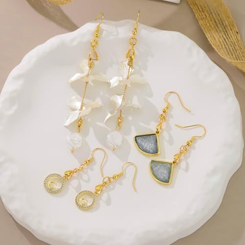 180PCS Earring Making Kits 14K Gold Earring Hooks Hypoallergenic Ear Wires Fish Hook for DIY Jewelry Making Bulk Pack - color: 14k Gold