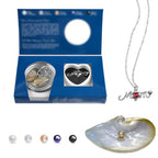 MilkyWay Wish Pearl Necklace Kit, DIY Necklace Making Kit, lotus Necklace Cage Locket Cultured Pearl in Oyster Set, 16.9", Surprise Gift For Wife, Girlfriend,Mother - color: MOM