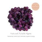Bead Strand Versatile 60" Long Wrap Necklace - Handmade Knotted Multi Layer Sparkly Crystal, Semi Precious Natural Stone, Lava, Glass Faux Pearl - color: Natural Stone Bead - Purple Agate