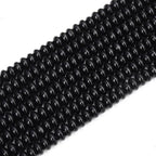 BONNY BOXX 1 Strand (150PCs) Natural 2 * 4mm Black Obsidian Rondelle Beads, Natural Abacus Disk Stone Beads Loose Spacer Gemstone for DIY Bracelet Necklace Jewelry Making - color: Black Obsidian, size: 2*4MM