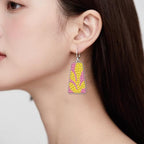 BEUNITONE 12 Pairs Long Style Diamond Art Earring Making Kits for Adults, DIY Drop Dangle Earring Making Supplies Kit, Fun Duck Art Earrings Ornament for Women Birthdays Holiday Handmade Gift - style: Long Earrings