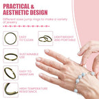500 Pcs Double Open Jump Rings Kit, Zinc Alloy Mini Round Split Craft Jump Keychains Key Ring with Double Loops Connectors for Jewelry Making, Bracelets, Necklace, DIY (5, 6, 8, 10, 12mm) - color: Bronze