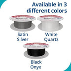 Soft Flex Kink Resistant Beading Wire - Very Fine 0.10 Diameter - Jewelry Making Bead Wire - 10 Ft - style: White