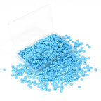 Blue Polymer Clay Beads, 6mm Heishi Bead for Jewelry Bracelets Necklace Making 1000PCS - color: Cyan blue