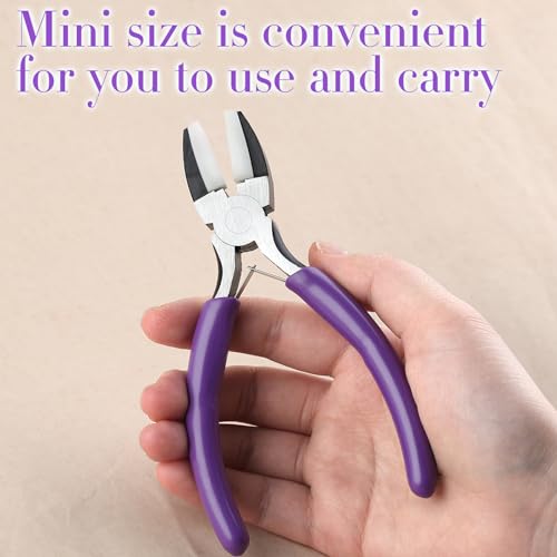 SPEEDWOX 5.5-Inch Double Nylon Flat Jaw Pliers for Jewelry Making - Soft Jaw Pliers - style: Flat Nylon Jaw Pliers
