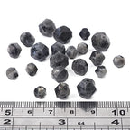 BEADIA Faceted Natural Black Spectrolite Stone Round Beads 10mm 36cm/Strand for Jewelry Making - color: Black Spectrolite, size: 10mm