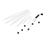 Beading Needles Set for DIY Jewelry Making, 5 Different Sizes, Handmade Bracelet and Necklace Threading Tool, 16cm Bottle with Blue Cap