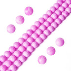 45pcs 8mm Pink Shell Jasper Beads Natural Gemstone Beads Round Loose Beads for Jewelry Making - color: Pink Shell Jasper, size: 8mm