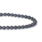 100Pcs Natural Stone 6mm Blue Sand Stone Round Loose Gemstone Energy Healing Beads Hole Size 1mm DIY Smooth Beads for Bracelet Necklace Earrings Jewelry Making - color: Blue Sand Stone, size: 6mm