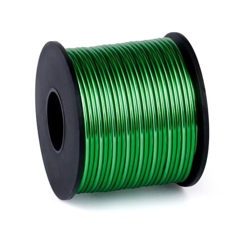 Aluminum Craft Wire, 95 Feet 2.0mm/ 14 Gauge Green Bendable Soft Metal Aluminum Wire Roll Bulk for DIY Crafts Sculpting Jewelry Making - color: Green, size: 14 Gauge