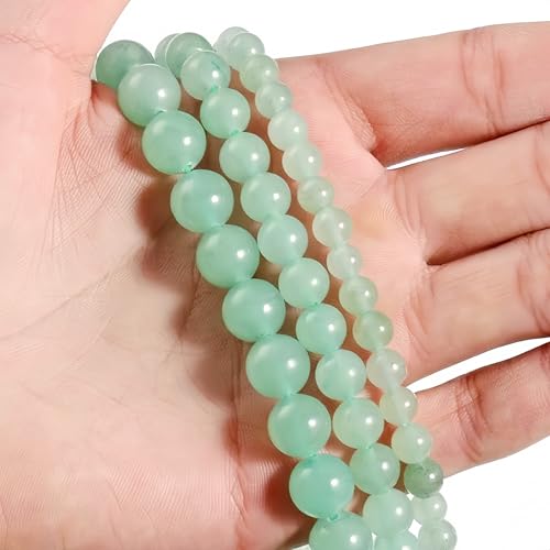 3Pcs Healing Crystal Turquoise Bracelets for Women Men 8mm 6mm 4mm Natural Stone Beaded Stretch Bracelet Jewelry Gifts for Women Girl - color: T4-Green Aventurine