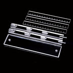 Coward Acrylic Earring Holder Stand, Tabletop Earring Jewelry Easel Display, Earring Jewelry Holder Organizer for Home Use or Store Selling Show (3layer)