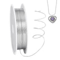 PH PandaHall 3.2 FT 0.5mm Iron Wire for Jewelry Making, Craft Wire Tarnish Resistant Beading Wire Silver Craft Wire for Jewelry Making Supplies DIY Crafting, 25 Gauge