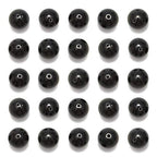 NCB 100pcs Original Natural Stone Beads Gemstone Round Loose Beads 6mm 8mm 10mm (Black Obsidian, 6mm 100Beads) - color: Black Obsidian, size: 6mm 100Beads