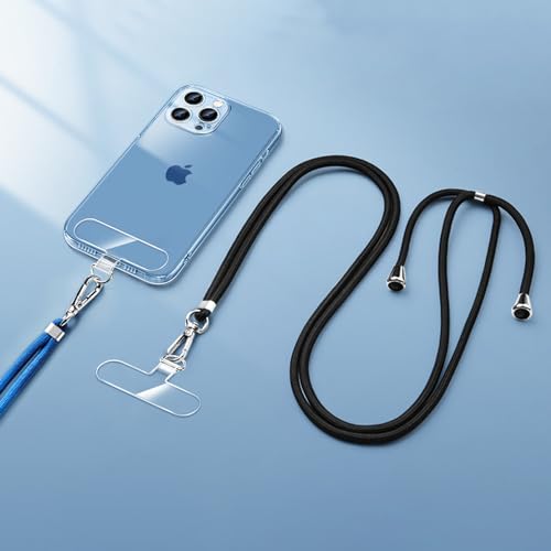 12-Piece Universal Phone Lanyard Patch - No Adhesive, Cell Phone Strap Replacement Part - color: Silver
