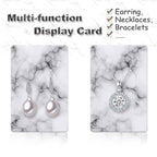 Earring Cards, Set Jewelry Making Supplies with 100 Pcs Earring Holder Cards 200 Pcs Earring Backs and 100 Jewelry Packaging for Earrings Necklace Jewelry Display, Bags 3.5x2.4 Inches (Marble White) - color: White Marble Pattern
